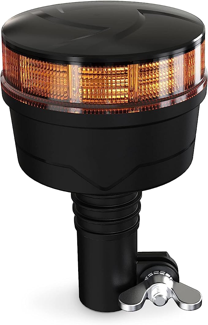 Agrieyes Amber Beacon Light 3.6Inch, Flashing Safety Warning Lights